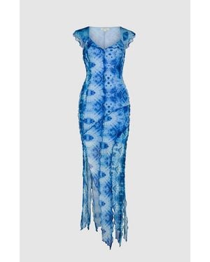 Saemdi Livia Mesh Dress - Blue