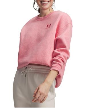 Under Armour Icon Fleece Crewneck Sweatshirt - Pink