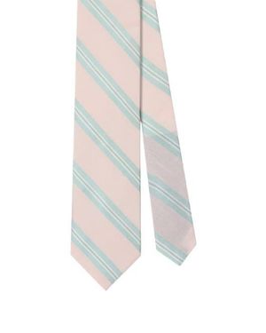 Robert Talbott Robert Silk Linen Stripe Best Of Class Necktie - White