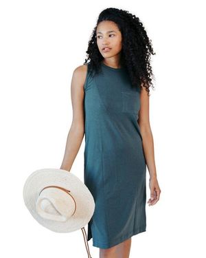 Poplinen Sophie Tank Jersey Dress - Green