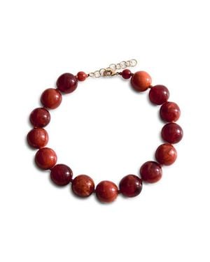 Mango Maxi Ball Necklace - Red