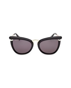 Max Mara 55Mm Cat Eye Sunglasses - Brown