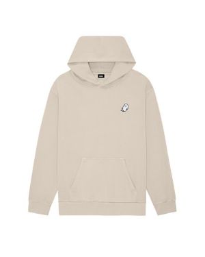 Alix Ghost Midweight Fleece Relaxed Hooded Sweatshirt - Natural