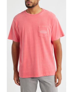 Vineyard Vines Outlined Surf Logo Short Sleeve Graphic T-Shirt - Pink