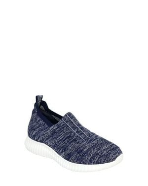 David Tate Melrose Stretch Knit Sneaker - Blue