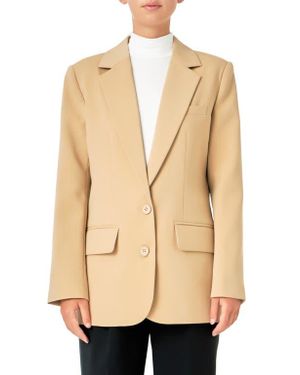 Endless Rose Two-Button Blazer - Natural