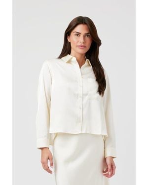 By Tess Collection Ella Blouse - White
