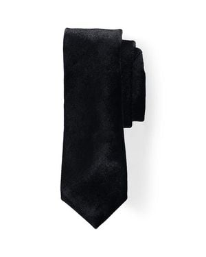 Lands' End Pattern Necktie - Black