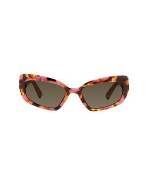 Kurt Geiger 55Mm Rectangular Sunglasses - Brown