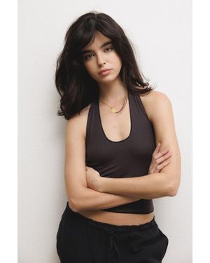 VIR VITA Pauline Halter Top - Black