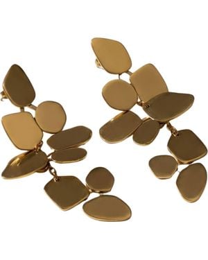 Akalia Valentina Waterproof Statement Dangle Earring - Metallic