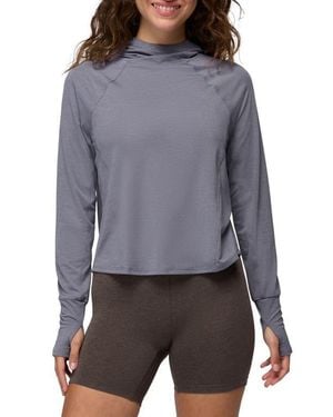 Prana Sol Searcher Upf 50 Sun Hoodie - Gray