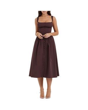 House Of Cb Tatiana Corset Dress - Red