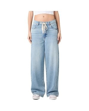 Blank NYC Low Rise Baggy Fit Jeans - Blue