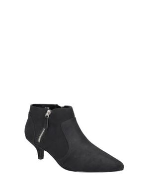 Easy Street Annalee Kitten Heel Bootie - Black