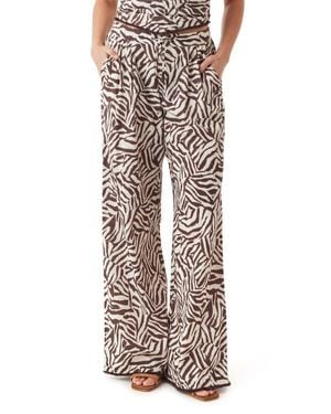 Habitual Pull On Wide Leg Pants - Natural