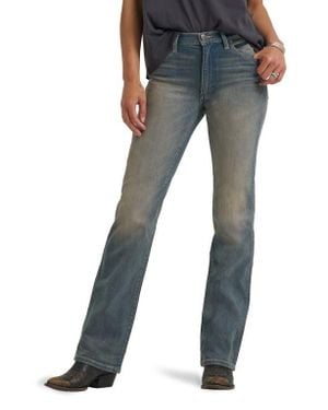 Wrangler Wrancher Mid Rise Bootcut Jeans - Blue