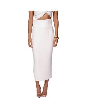 JLUXLABEL Coastland Pencil Skirt - White
