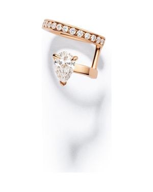 Repossi Serti Sur Vide Diamond Pavé Ear Cuff - White