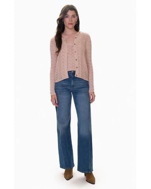 Rebecca Taylor Hannah Pointelle Cardi - Blue