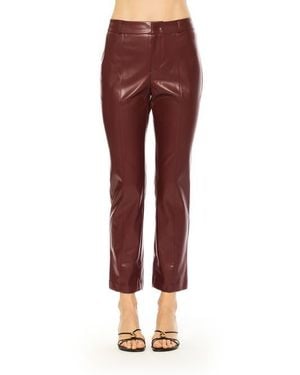 Alexia Admor Lior Vegan Leather Pants - Red