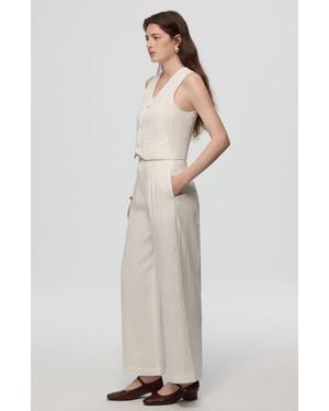 JUANA Hemp High Rise Pants - White