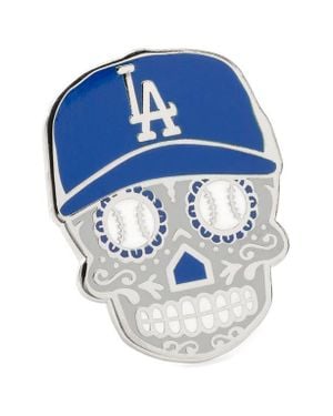 Cufflinks Inc. La Dodgers Sugar Skull Lapel Pin - Blue