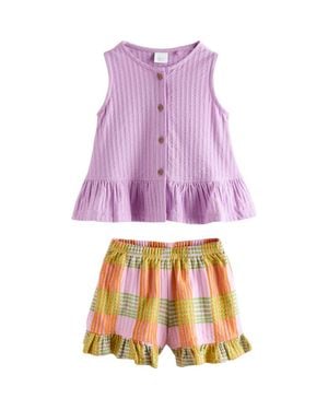 Next Vest & Shorts Set - Purple