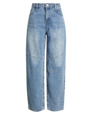 YMI Moto Baggy Barrel Fit Jeans - Blue