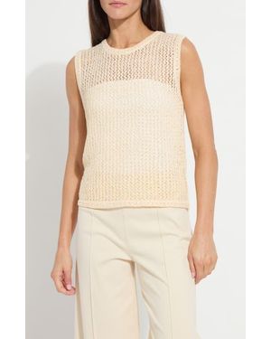 Lyssé Avery Sequined Knit Shell - White