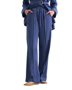 Mizalle Elastic Pants - Blue