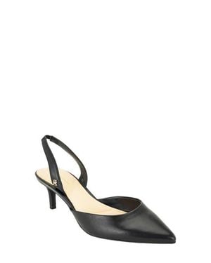 Tommy Hilfiger Tanna Slingback Pointed Toe Kitten Heel Pump - Metallic