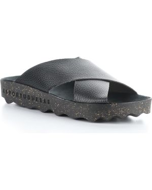 ASPORTUGUESAS Cross Slide Sandal - Gray