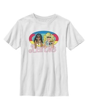Barbie Boys' Retro Fashion Friends T-Shirt - White