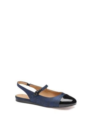 Johnston & Murphy Claire Mary Jane Slingback Flat - Blue