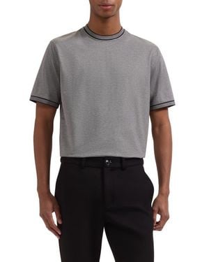 Bugatchi Crewneck Pima Cotton T-Shirt - Gray