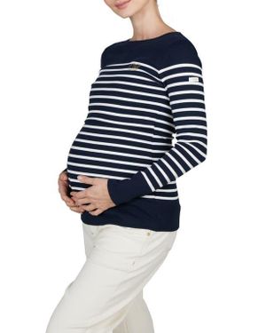 Cache Coeur Benodet Maternity And Nursing Sailor Shirt - Blue