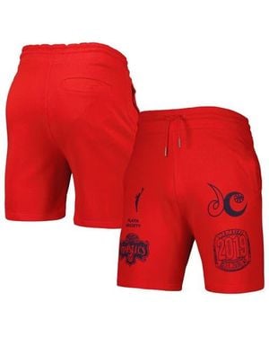 Playa Society Washington Mystics Legacy Logo Shorts - Red