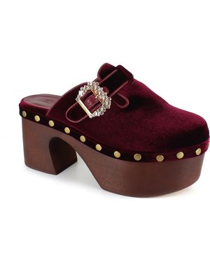 Zigi Macarena Platform Clog - Red