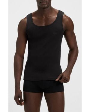 BOSS Assorted 3-Pack Classic Rib Tanks - Black