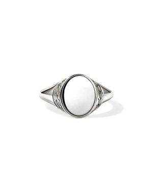 John Hardy Icon 50 Signet Ring - Blue