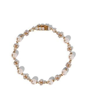 Nadri Faux Pearl Bracelet - Metallic