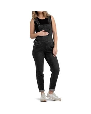 Ripe Maternity Denim Overalls - Black