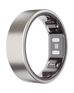 Reebok Smart Ring- - Fitness Ring-Wearable Technology-Fitness And Sleep Tracker-Monitors Wellbeing And Recovery - Gray