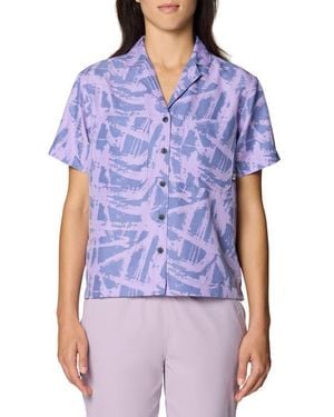 Mountain Hardwear Sun Drift Cooling Upf 50+ Short Sleeve Shirt - Blue