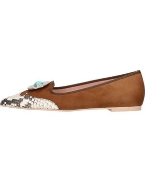 Pretty Ballerinas Cowboy Pointed Toe Loafer - Brown