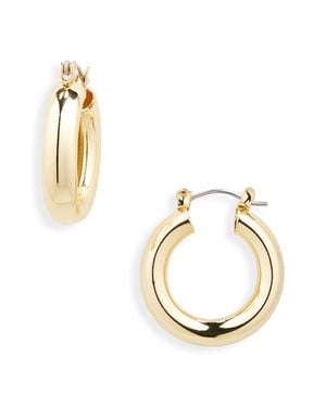 BP. Dipped Bold Medium Hoop Earrings - Metallic