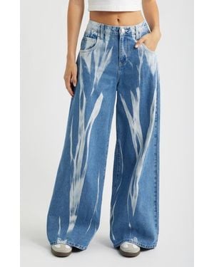 YMI Relaxed Baggy Wide Leg Jeans - Blue