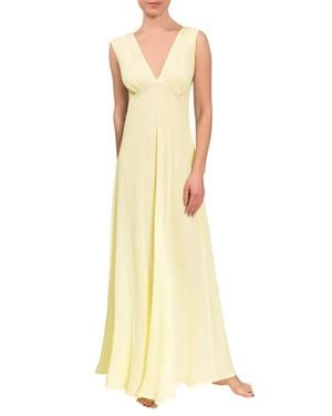 EVERYDAY RITUAL Amelia Long Nightgown - Yellow