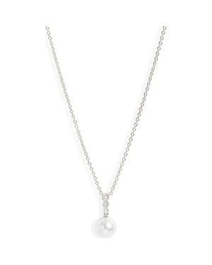 Mikimoto Morning Dew Akoya Pearl & Diamond Pendant Necklace - Metallic